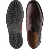 Cheaney Cairngorm II (Rubber) mens rubber-soled Derby shoes in burgundy grain