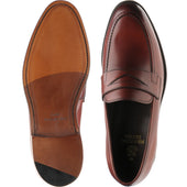Herring Charlton mens loafers in hazelnut calf