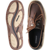 Sebago Clovehitch mens rubber-soled deck shoes in walnut
