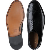 Loake Royal mens brogues in black polished