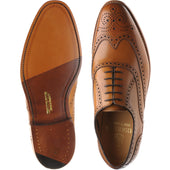 Herring Carnaby mens brogues in chestnut calf