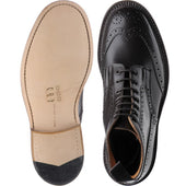 Trickers Stow mens brogue boots in espresso calf