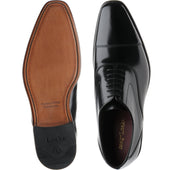Loake Sharp mens Oxfords in black polished