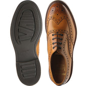 Loake Edward mens rubber-soled brogues in tan