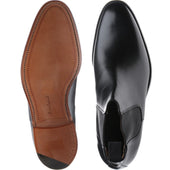 Cheaney Threadneedle mens Chelsea boots in black calf