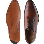 Cheaney Cambridge mens semi-brogues in dark leaf