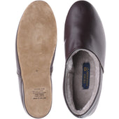 Herring Duke mens slippers in wine calf