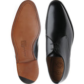 Cheaney Old mens Derby shoes in black calf