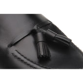 Herring Ascot II mens hybrid-soled tasselled loafers in black calf