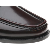 Herring Lucca II mens hybrid-soled loafers in burgundy polished