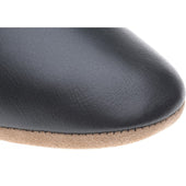 Herring Duke mens slippers in black calf