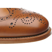 Herring Carnaby mens brogues in chestnut calf