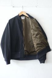 Fujito Flight Jacket Beige Stripe Directors Web Shop Powered By Base