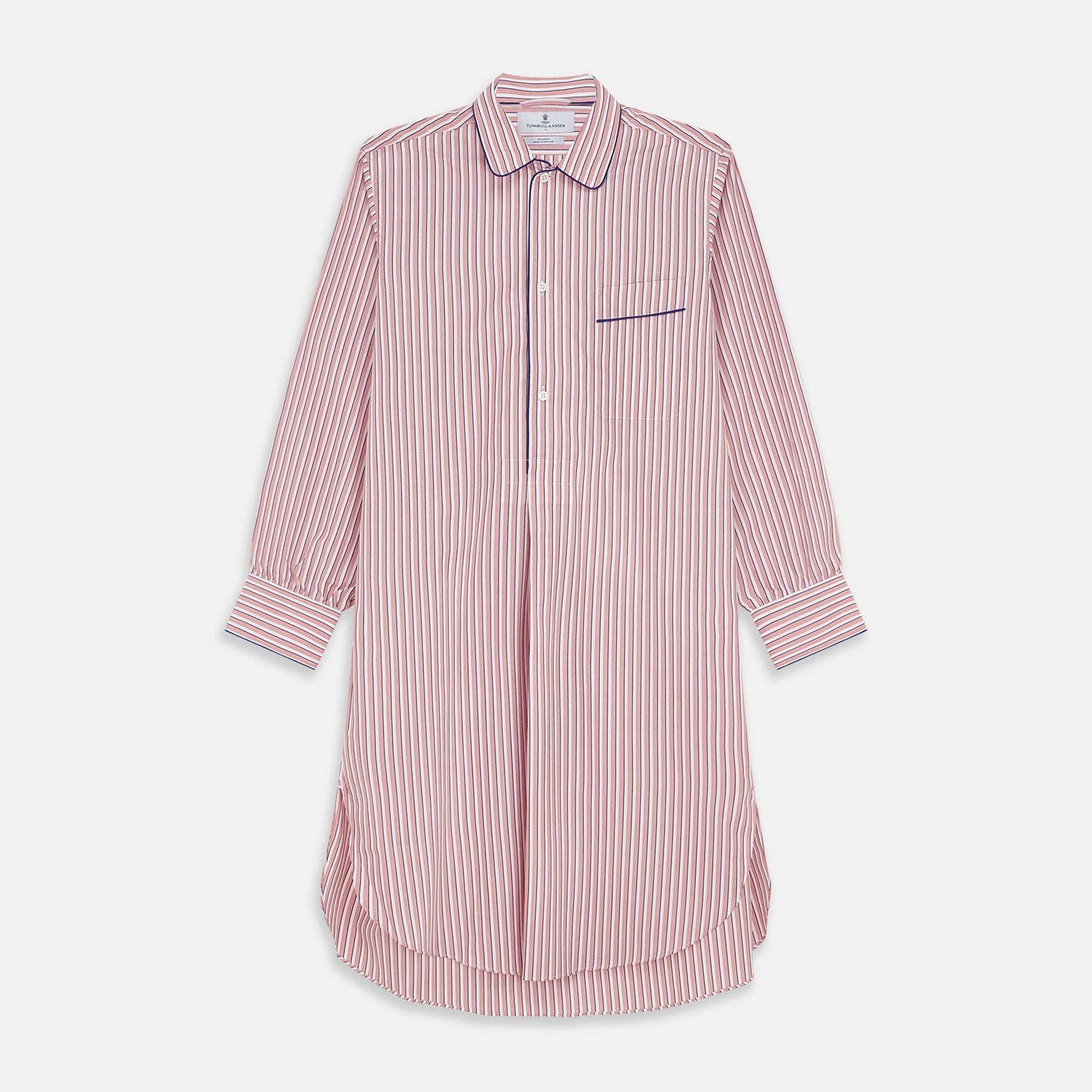 Multi Stripe Cotton Sussex Nightshirt