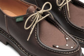 MICHAEL 1950/MARCHE MARRON-NUB GRINGO/TOILE EBENE
