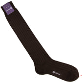 Knee Socks - Ribbed - Espresso - Linen