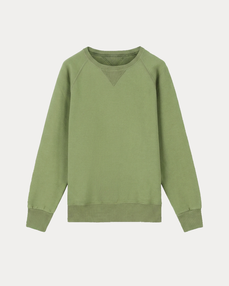 Harvard Felpa Girocollo In Jersey Garzato Con Taglio Raglan