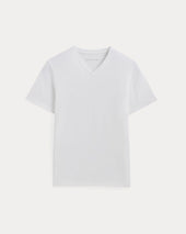 The Essential Organic V-Neck Tee | White