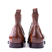 Chelsea Boots With Croc Application In Mid