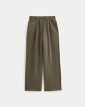 Luxe Fleece Pleated Sweatpant | Olive Night