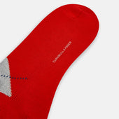 Wool Check Mid Length Socks