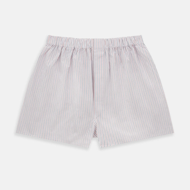Red And Black Stripe Godfrey Boxer Shorts