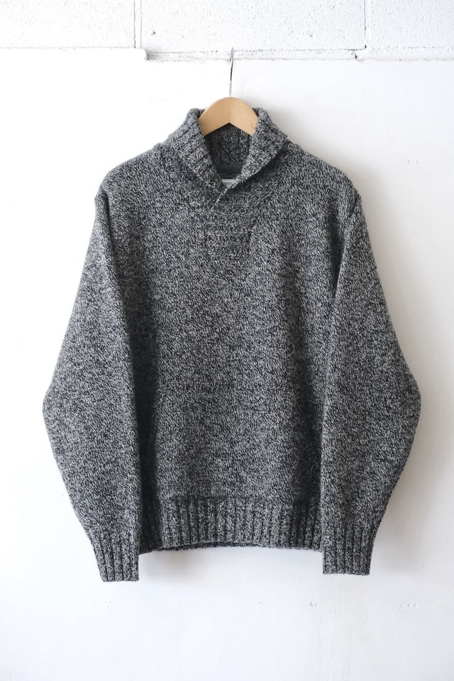 FUJITO Shawl Collar Sweater Mix Black,Mix Blue | Directors Web Shop powered by BASE