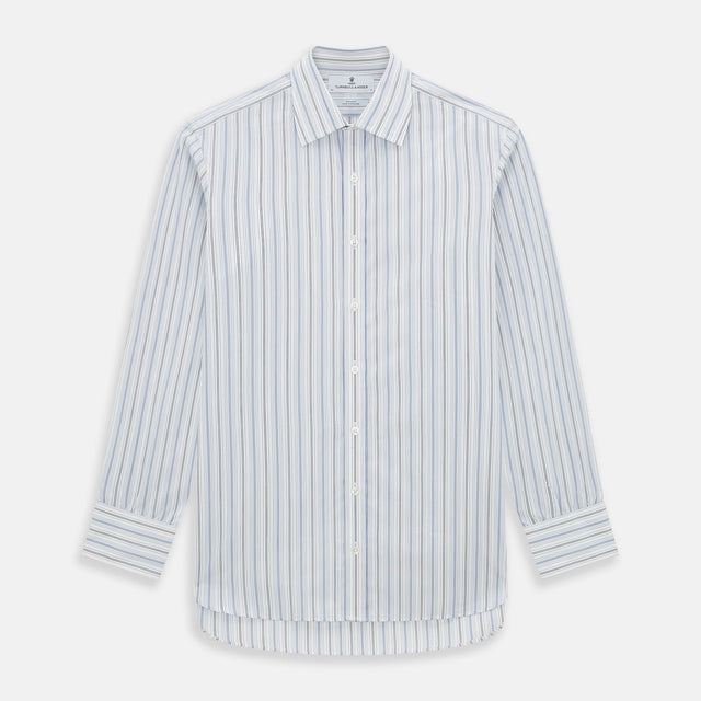 Navy and Blue Multi Stripe Mayfair Shirt