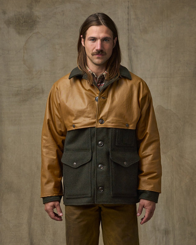 Mackinaw Wool Caped Cruiser Jacket Dark