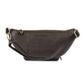 Rinonera Crossbody Bag Leather With Cream Stitching