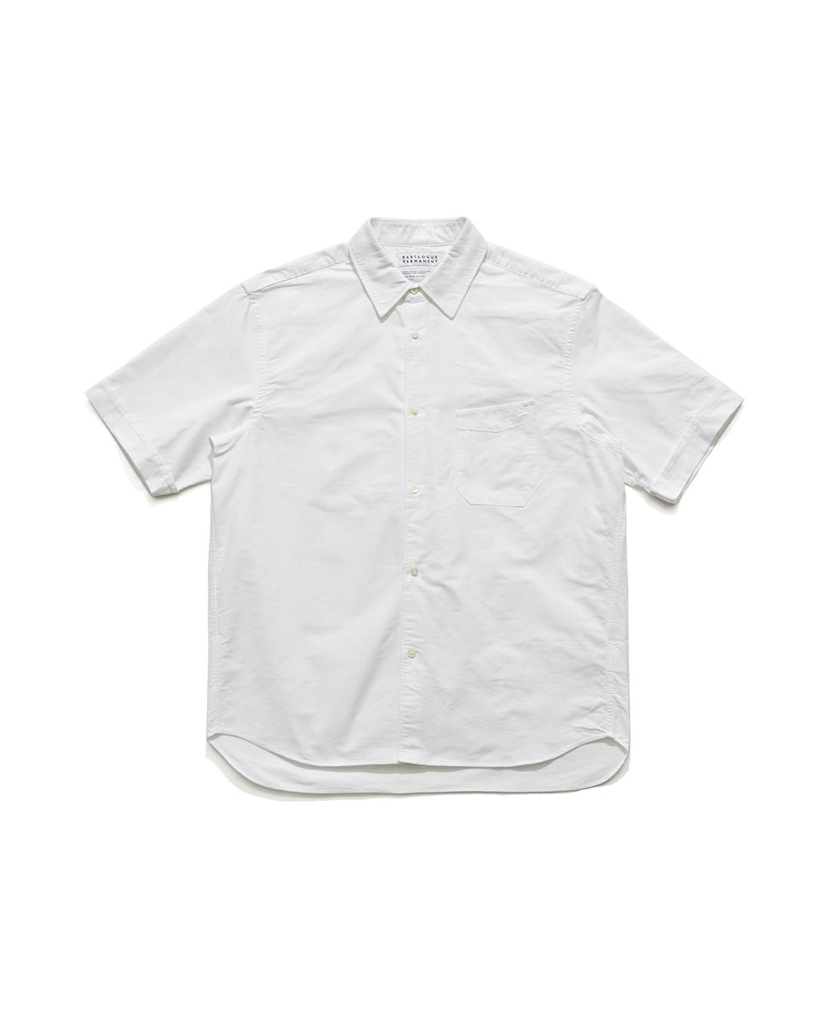 REGULAR HALF SHIRT / WHITE OXFORD
