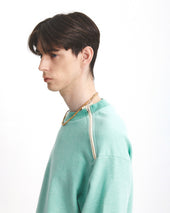Army Double Zip Sweatshirt L Green