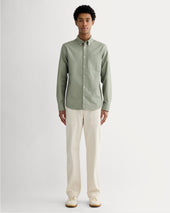 The Slim Oxford Shirt | Sage Green | Tall