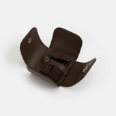 Dark Leather Cufflinks