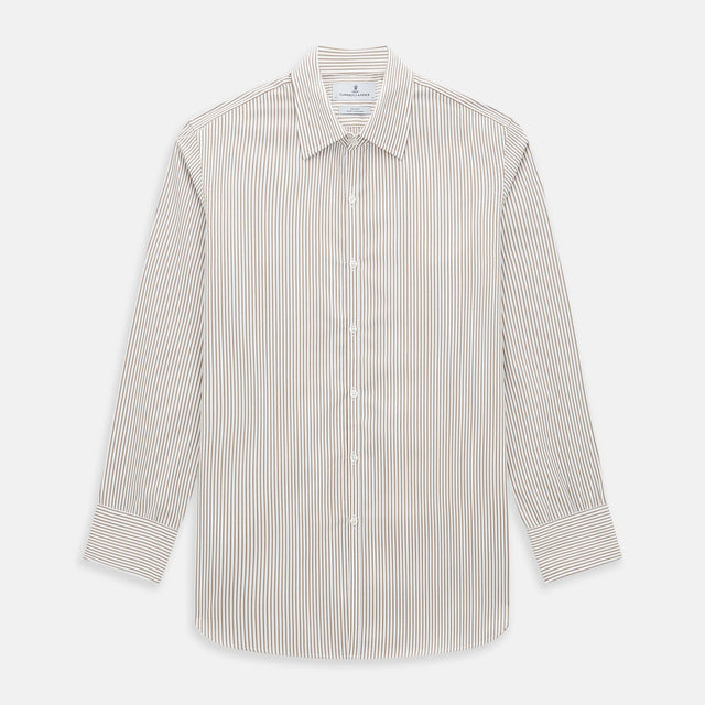 Coffee Multi Stripe Westminster Shirt