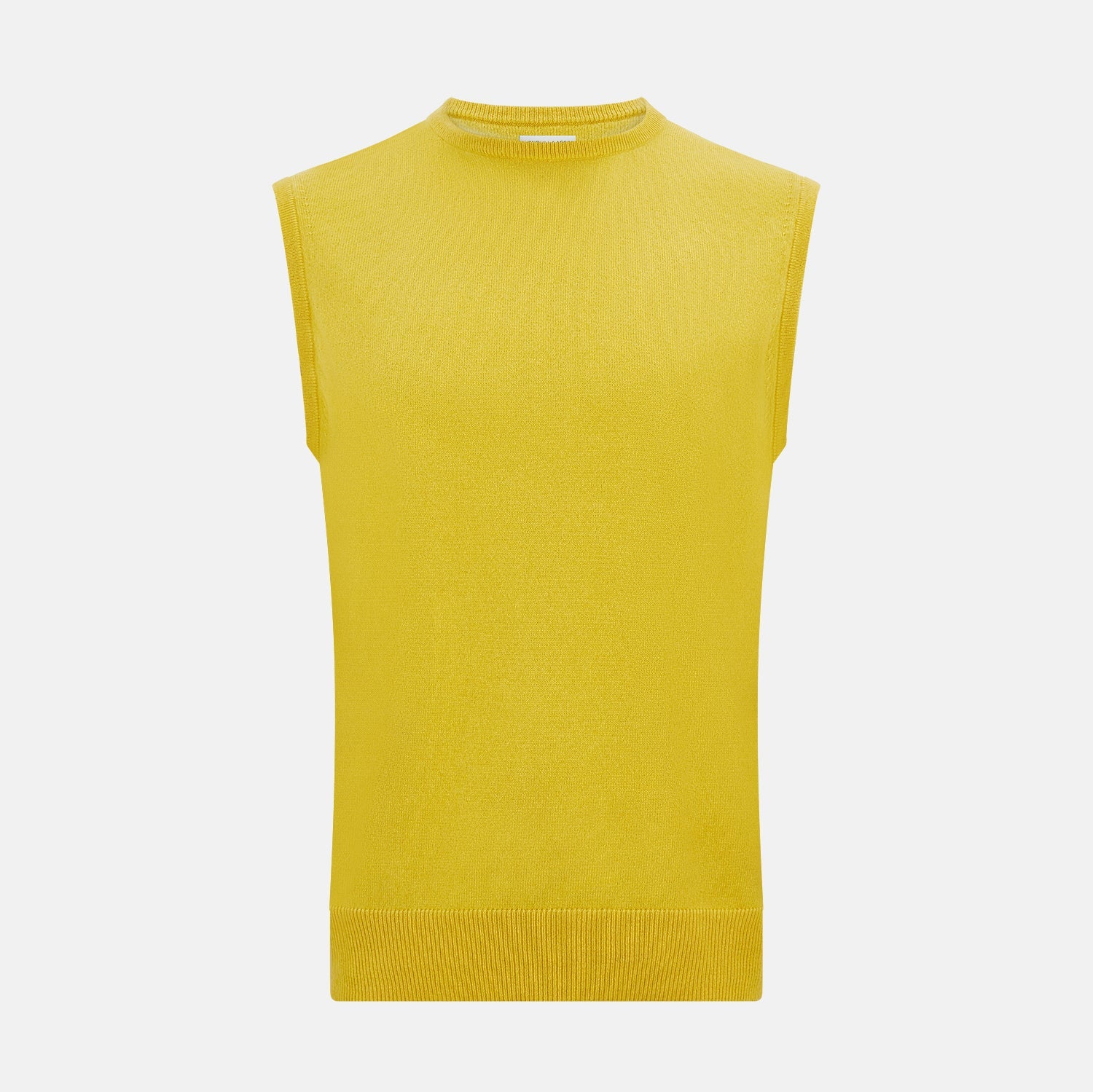 Canary Cashmere Round Neck Vest