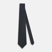 And White Square Silk Tie