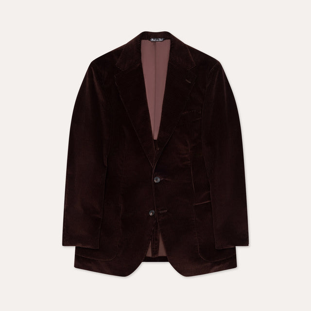 Chocolate Brown Corduroy Waverly Suit