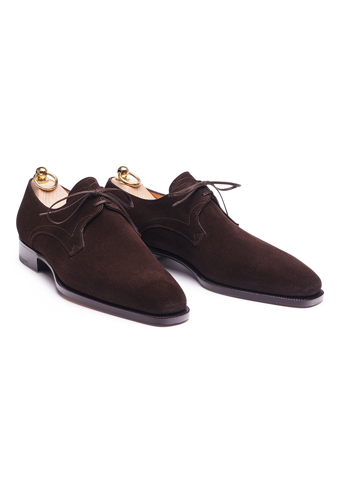 Dark Brown Two Eyelet Derbies