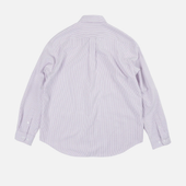 Og Striped Oxford Oversized Shirt Purple