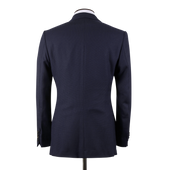 Classic Notch Lapel Jacket In Hopsack Wool