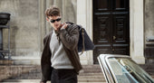 M/S Shopper – Navy/Dark Brown