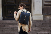M/S Rucksack – Navy/Dark Brown