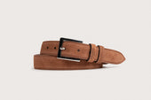 Ceinture Nation Velours Noisette