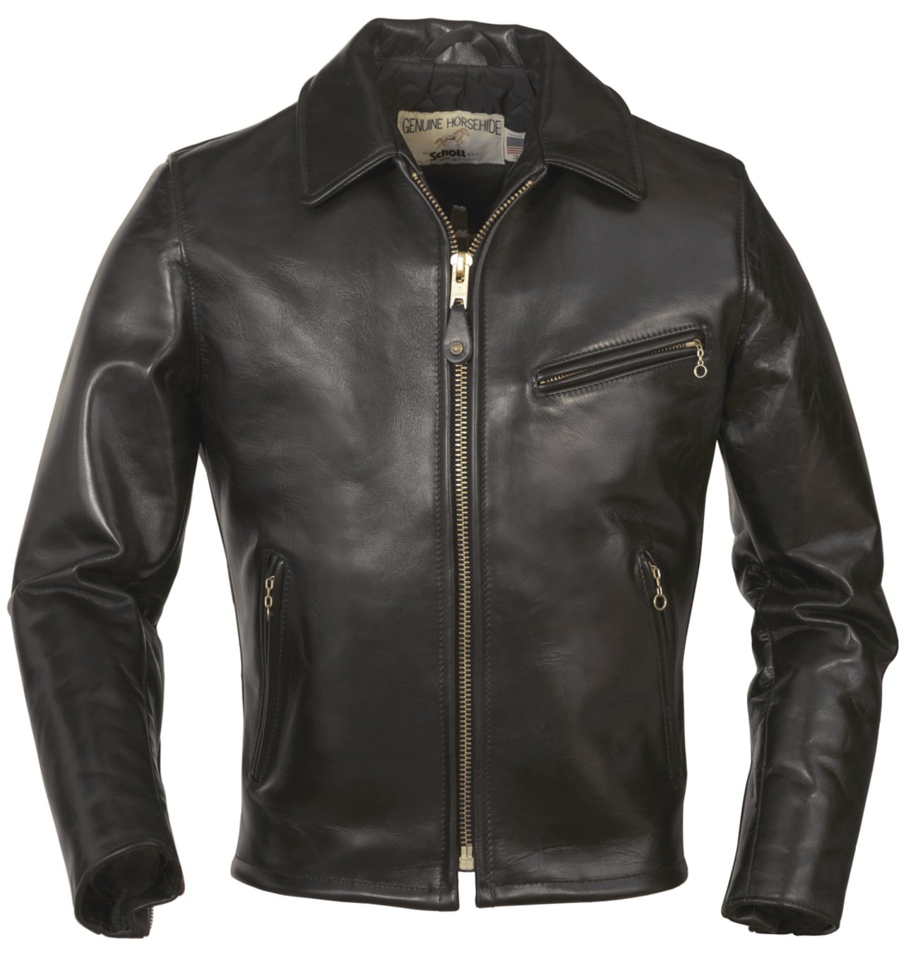 689h Horsehide Racer Motorcycle Leather Jacket