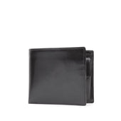 Four credit card wallet with coin purse and window – Ebony Black