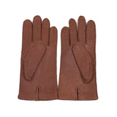 Unlined Peccary Gloves In Exclusive Brown Color