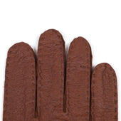 Unlined Peccary Gloves In Exclusive Brown Color