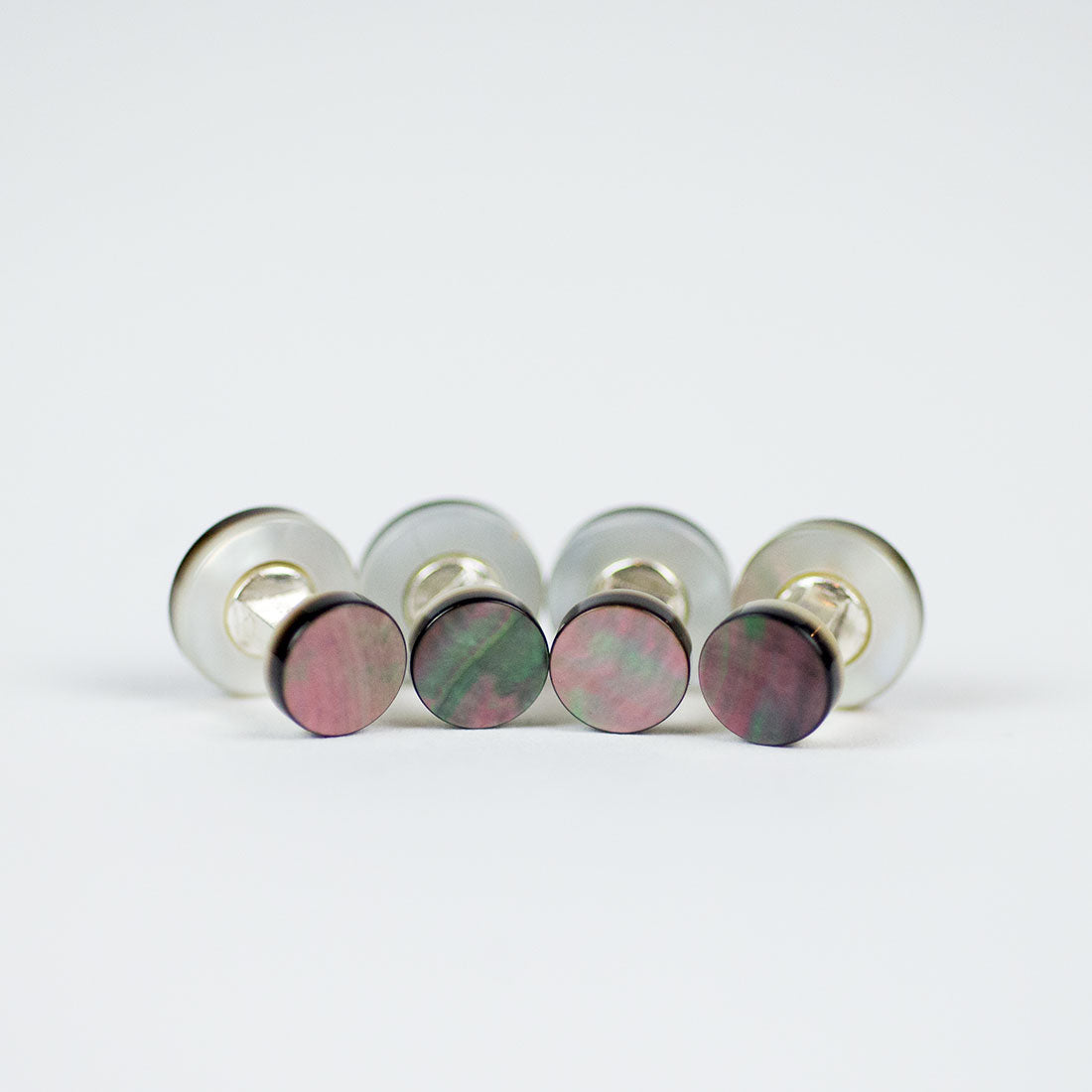 Eveningwear Special Evening Tuxedo Studs Grey Mother Of Pearl