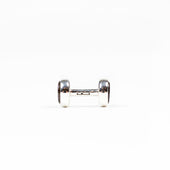 Barbell Cufflinks Dark Brown Mother Of Pearl Button Design